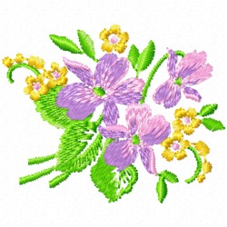 Flowers And Tree Embroidery Design 6 Flowers And Tree Embroidery Design 6